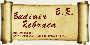 Budimir Rebrača vizit kartica